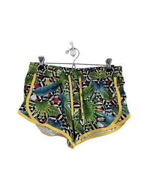 ES Collection Geometric Palm Fronds Beach Shorts Mens Size Medium